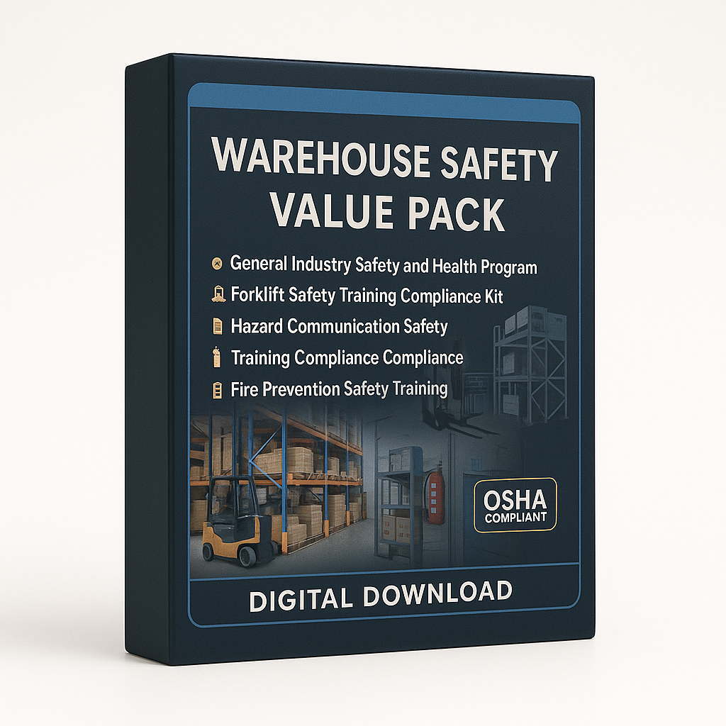 Warehouse Safety Training Compliance Kit Value Pack