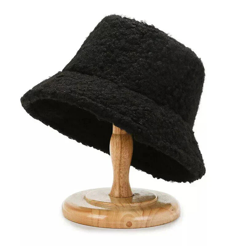 Cozy Teddy Bucket Hat for Winter Style