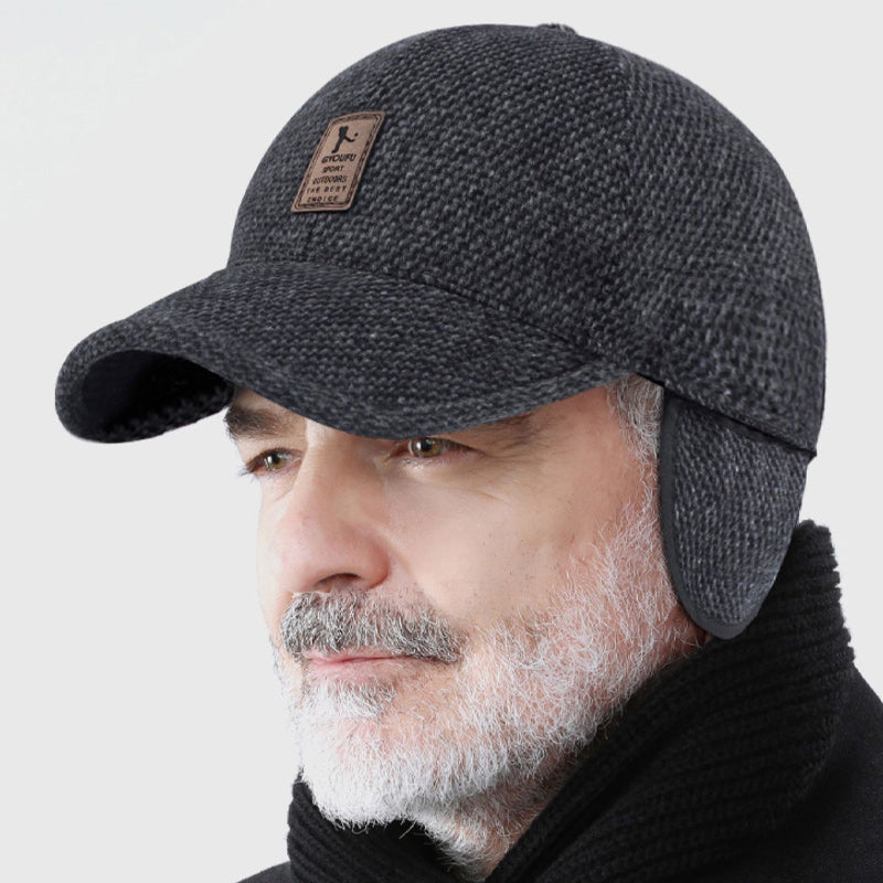 Felt Winter Hat with Foldable Ear Protection