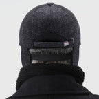 Felt Winter Hat with Foldable Ear Protection