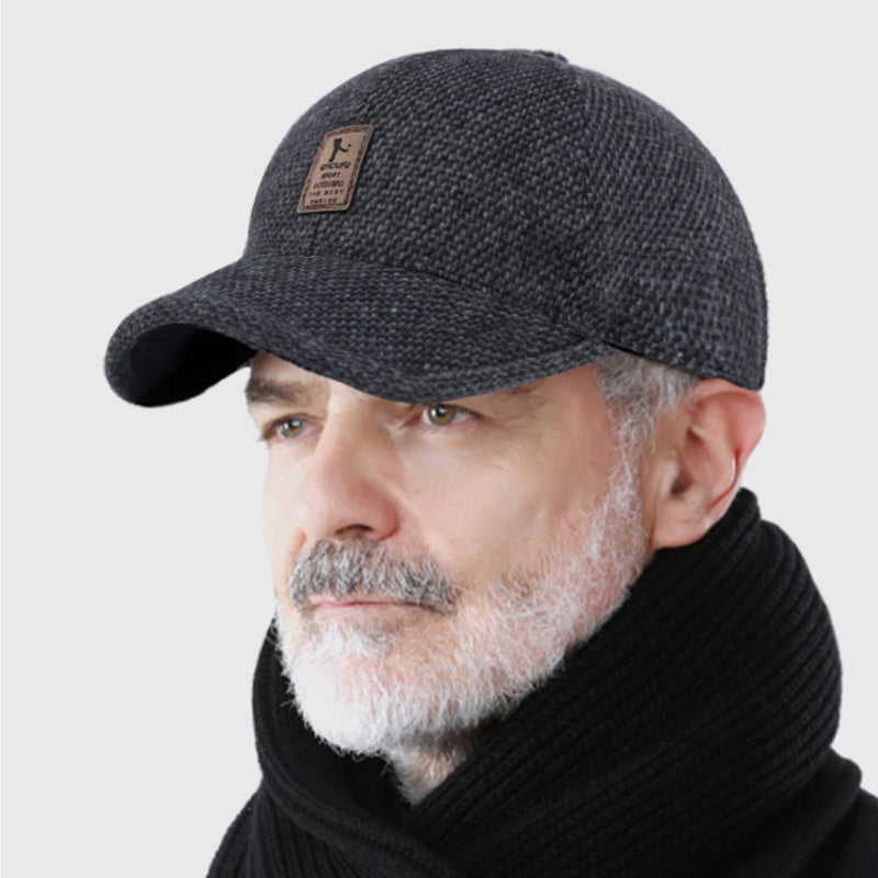 Felt Winter Hat with Foldable Ear Protection
