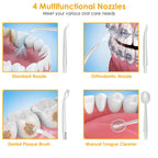 Water Flosser Cordless Dental Oral Irrigator Waterproof Teeth Cleaner