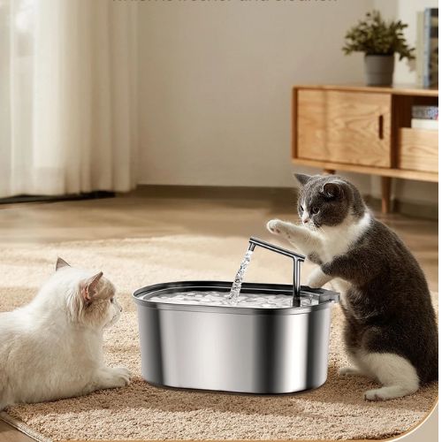 water fountain for cats | STAINLESS STEEL FOUNTAIN