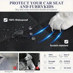 Waterproof Heavy-Duty Quilted Dog Seat Cover Hammock for Cars, Trucks, SUVs