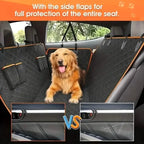Waterproof Heavy-Duty Quilted Dog Seat Cover Hammock for Cars, Trucks, SUVs