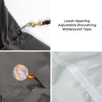 Waterproof Raincoat for Dogs with Four Legs and Reflective Pattern Hood