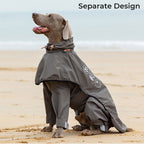 Waterproof Raincoat for Dogs with Four Legs and Reflective Pattern Hood