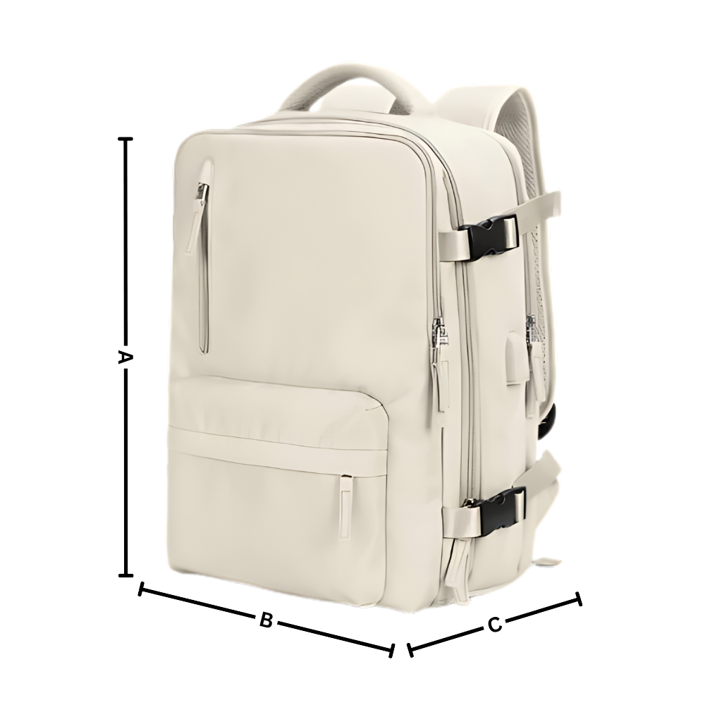 Waterproof Travel Backpack with Integrated USB Charger
