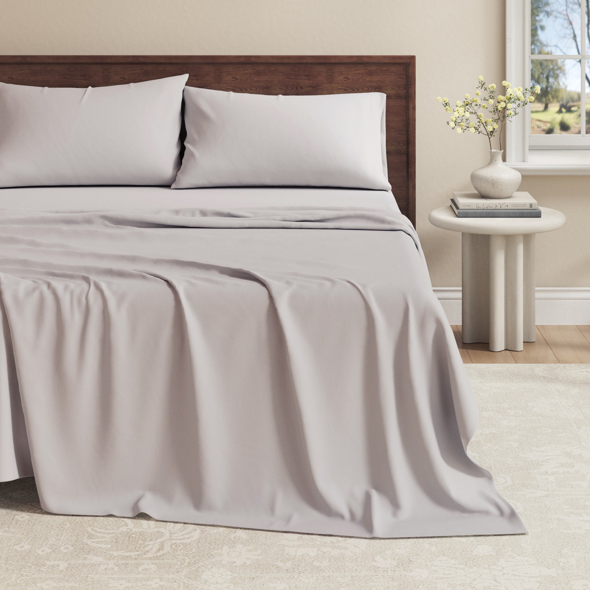 Viscose from Bamboo & Cotton Blend Jersey Knit Sheets