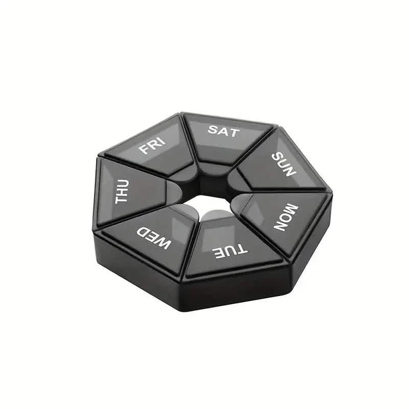 Weekly Rainbow Pill Box - 7-Grid Thickened Pill Storage Box