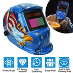 Welding Helmet Solar Powered Auto Darkening Hood with Adjustable Wide Shade