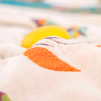 Boho Bird Pattern Tasseled Cotton Throw Blanket