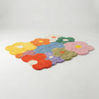 Whimsical Floral Area Rug for Living Room & Bedroom