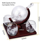Whiskey Decanter Globe Set