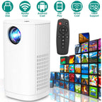 WiFi 1080P Projector Phone Projector Home Movie Projector Compatible with IOS Android iPads U Disk