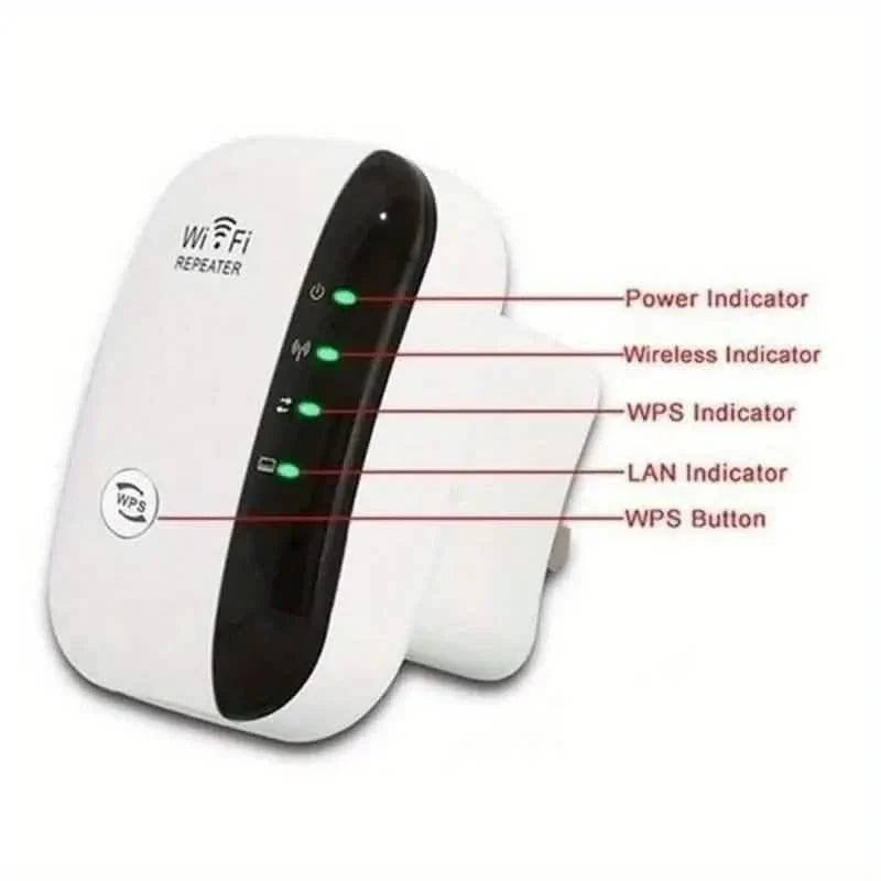 WiFi Long Range Amplifier Extender Signal Booster Wireless Internet Repeater with Ethernet Port