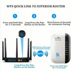 WiFi Repeater Plus Boosts WiFi Signal, Extends Internet Coverage, Cell Phone Signal Amplifier for Home