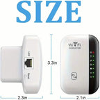 WiFi Repeater Plus Boosts WiFi Signal, Extends Internet Coverage, Cell Phone Signal Amplifier for Home