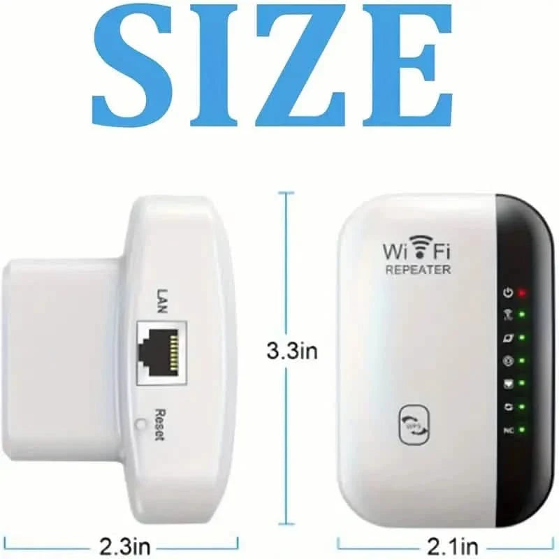 WiFi Repeater Plus Boosts WiFi Signal, Extends Internet Coverage, Cell Phone Signal Amplifier for Home