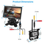 Wireless Backup Camera System Vehicle Rear View Monitor Kit