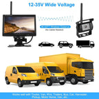 Wireless Backup Camera System Vehicle Rear View Monitor Kit