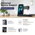Wireless Charging Station 3-in-1 Standard 15W Fast for Mag-Safe Charger Stand