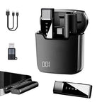 Wireless Clip On Microphone with Charging Case
