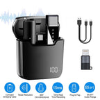 Wireless Clip On Microphone with Charging Case