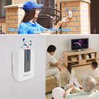Wireless Doorbell Rings 1000FT with 1 Plug Receiver Chimes