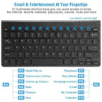 Wireless Keyboard and Mouse 2.4GHz Multimedia Mini Keyboard & Mouse
