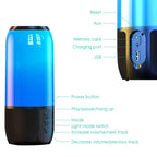 Wireless Portable Speaker with Color Changing Light