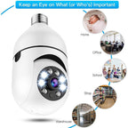 Wireless Security Camera Lightbulb Indoor Outdoor Use