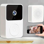 Wireless Smart Video Doorbell Camera with Night Vision and Motion Alerts