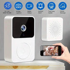 Wireless Smart Video Doorbell Camera with Night Vision and Motion Alerts