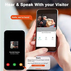 Wireless Smart Video Doorbell Camera with Night Vision and Motion Alerts