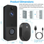 Wireless Smart Wi-Fi Video Doorbell
