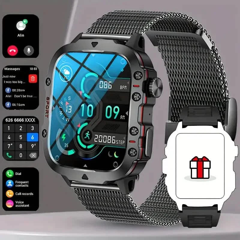 Wireless Talk Fitness AI Voice Outdoor 100+ Sports Mode Outdoor Smart Watch