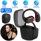 Wireless V5.4 Open Ear Earbuds with Earhook LED Display Charging Case