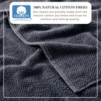 Cotton Textured Bath Towel Set - Acacia Collection