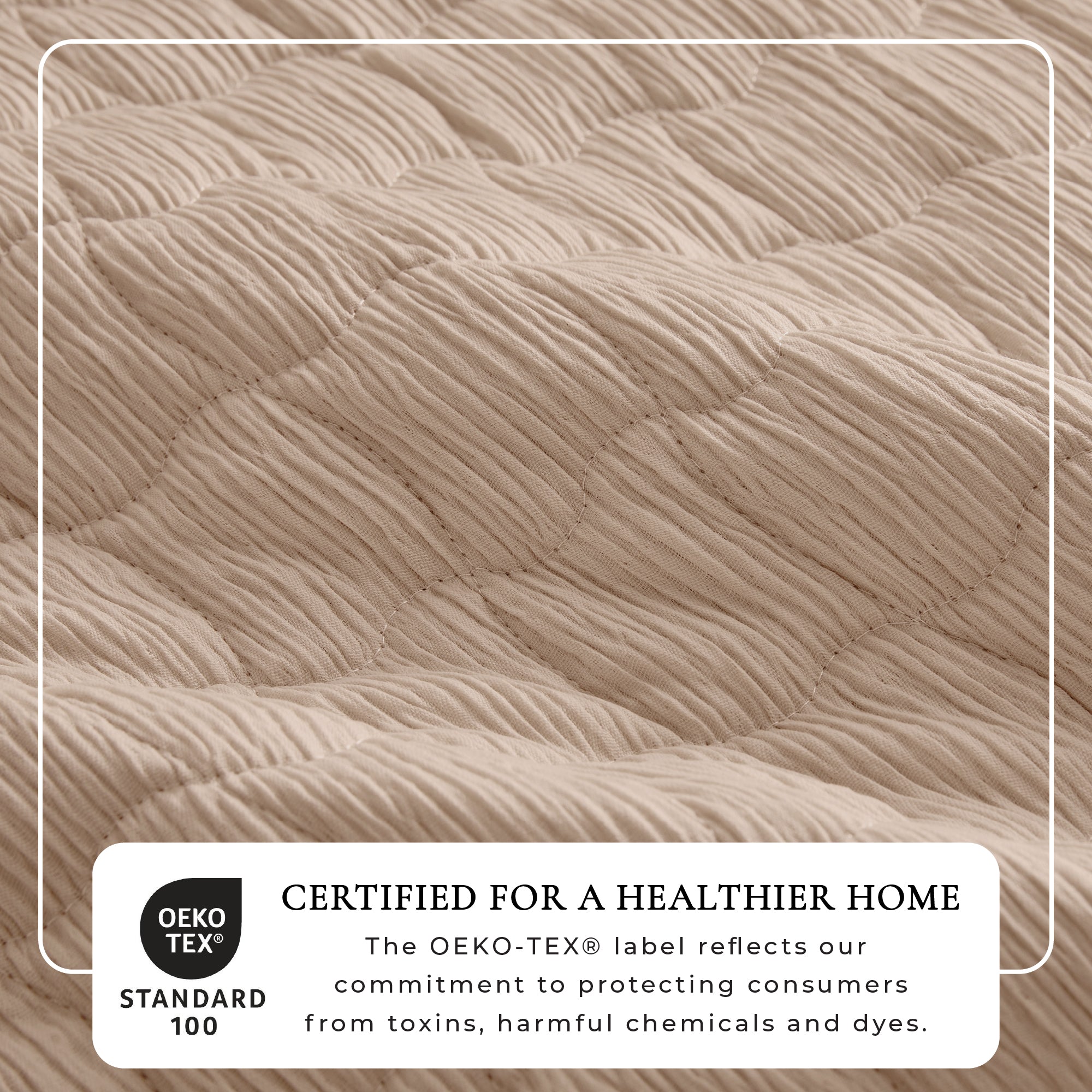Gauze-Inspired Texture Quilt Set - Wave Stitch Collection
