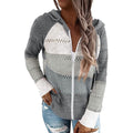 Women Casual Long Sleeve Zip Up Hooded Sweatshirt Hoodies
