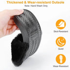 Women Faux Fur Slippers Open Toe
