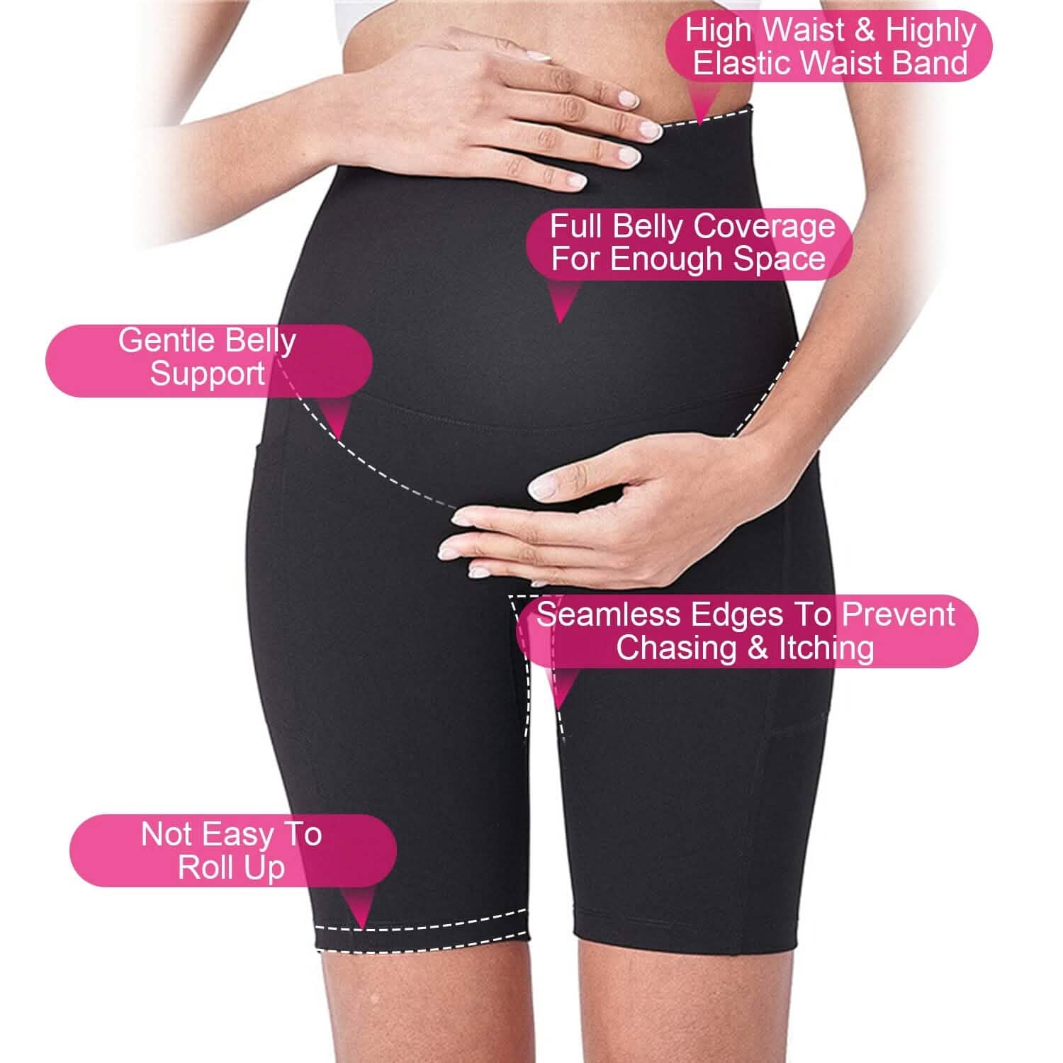 Women Maternity Seamless Shorts