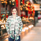 Women Open Front Long Sleeve Cardigan