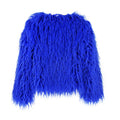 Women's Faux Fur Coat with Long Sleeves