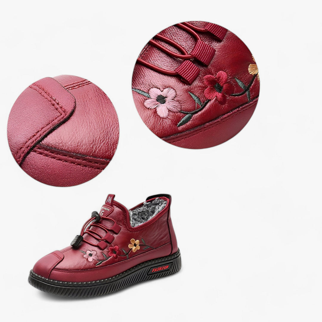 Women's Casual Shoes with Floral Embellishment