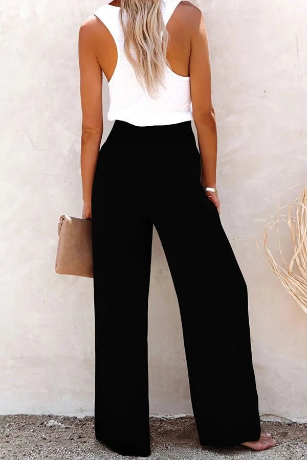 Women's High-Waisted Tailored Comfort Trousers