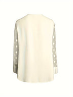 Women's Long Sleeve Top Party Tops Soft Blend Cutout Neckline