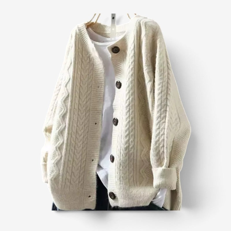 Women's Oversized Long-Sleeve Cardigan
