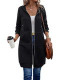 Women's – relaxed zip-up fleece hoodie